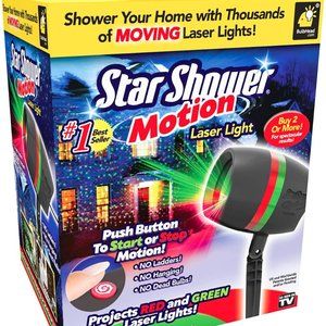 NIB; never opened: Star Shower Motion Laser Light by BulbHead - Indoor Outdoor